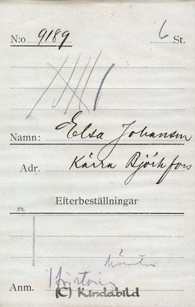Elsa Johansson Kärra Björkfors
Elsa Johansson Kärra Björkfors
Nyckelord: Johansson Kärra