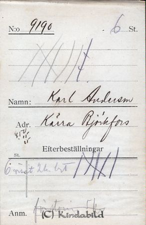 Karl Andersson Kärra Björkfors
Karl Andersson Kärra Björkfors
Nyckelord: Andersson Kärra