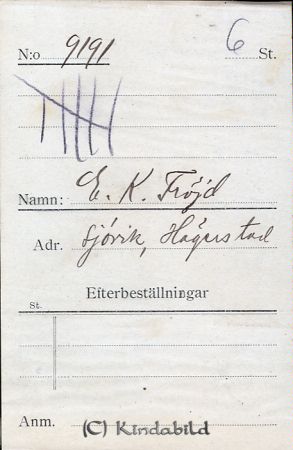 E K Fröjd Sjövik Hägerstad
E K Fröjd Sjövik Hägerstad
Nyckelord: Fröjd Sjövik