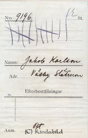 Jakob Karlsson Väsby Slätmon
Jakob Karlsson Väsby Slätmon
Nyckelord: Karlsson Väsby