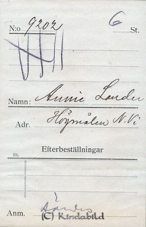Annie Lander  Högmålen  Norra Vi
Annie Lander  Högmålen  Norra Vi
Nyckelord: Annie Högmålen