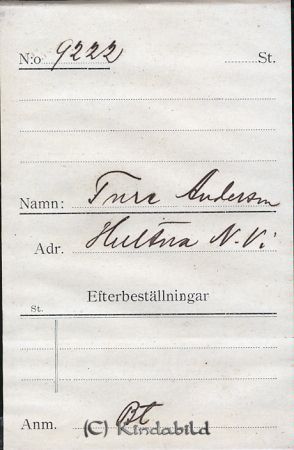 Ture Andersson  Hultna  N Vi
Ture Andersson  Hultna  N Vi
Nyckelord: Ture Hultna
