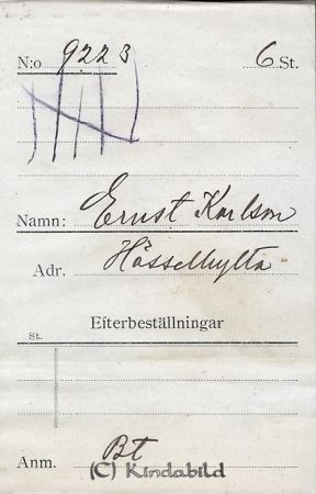 Ernst Karlsson  Hässlehylta
Ernst Karlsson  Hässlehylta
Nyckelord: Ernst Hässlehylta