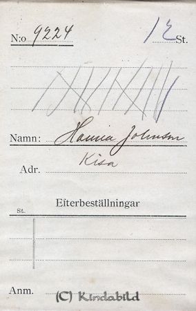 Hanna Johansson  Kisa
Hanna Johansson  Kisa
Nyckelord: Hanna Johansson