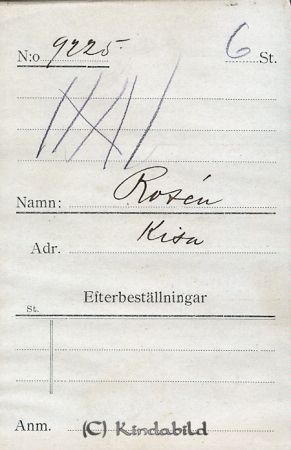 Rosén  Kisa
Rosén  Kisa
Nyckelord: Rosén Kisa