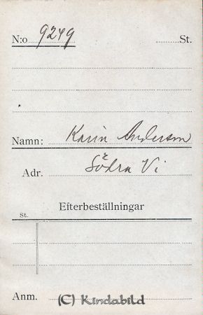Karin Andersson  Södra Vi
Karin Andersson  Södra Vi
Nyckelord: Karin Andersson