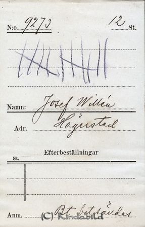 Josef Willén  Hägerstad
Josef Willén  Hägerstad
Nyckelord: Willén Hägerstad