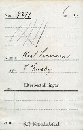 Karl Svensson  V Eneby
Karl Svensson  V Eneby
Nyckelord: Karl Svensson