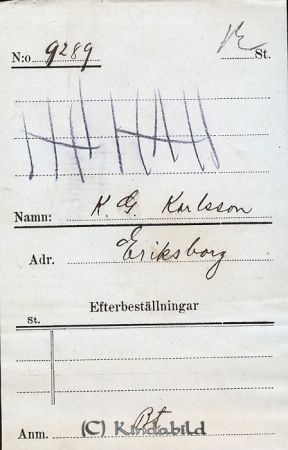 K G Karlsson  Eriksborg
K G Karlsson  Eriksborg
Nyckelord: Karlsson Eriksborg