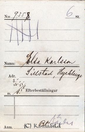 Elsa Karlsson  Sillstad  Hycklinge
Elsa Karlsson  Sillstad  Hycklinge
Nyckelord: Karlsson Sillstad