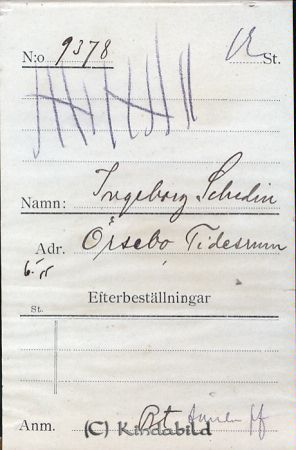 Ingeborg Schedin  Örsebo  Tidersrum
Ingeborg Schedin  Örsebo  Tidersrum
Nyckelord: Schedin Örsebo