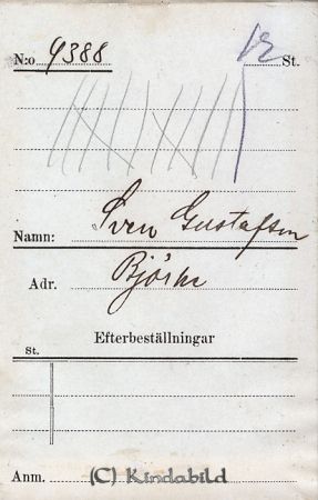 Sven Gustafsson  Björke
Sven Gustafsson  Björke
Nyckelord: Gustafsson Björke