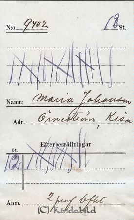 Maria Johansson  Örneström  Kisa
Maria Johansson  Örneström  Kisa
Nyckelord: Johansson Örneström