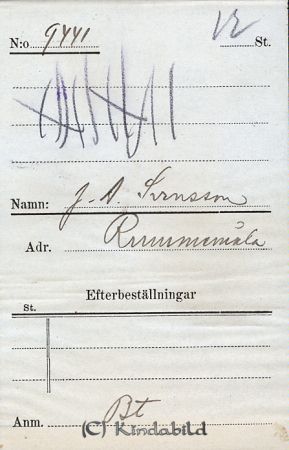 J A Svensson  Rummemåla
J A Svensson  Rummemåla  
Nyckelord: Svensson Rummemåla