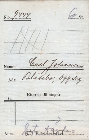 Carl Johansson  Blåsebo  Oppeby
Carl Johansson  Blåsebo  Oppeby
Nyckelord: Johansson Blåsebo