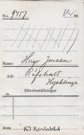 Hugo Jonsson  Räfshult  Hycklinge
Hugo Jonsson  Räfshult  Hycklinge
Nyckelord: Jonsson Räfshult