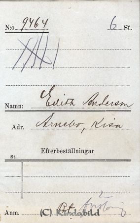 Edith Andersson  Arnebo  Kisa
Edith Andersson  Arnebo  Kisa
Nyckelord: Andersson Arnebo