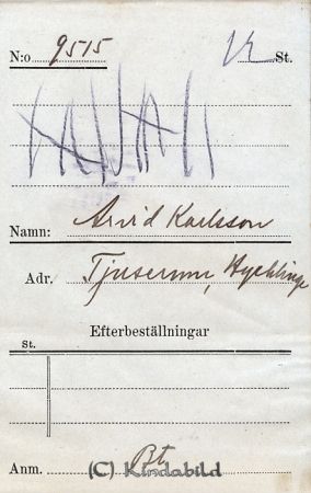 Arvid Karlsson  Tjuserum  Hycklinge
Arvid Karlsson  Tjuserum  Hycklinge
Nyckelord: Karlsson Tjuserum
