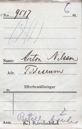 Anton Nilsson Tidersrum
Anton Nilsson Tidersrum
Nyckelord: Nilsson Tidersrum