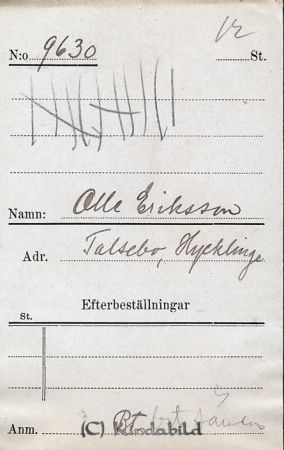 Olle Eriksson  Talsebo  Hycklinge
Olle Eriksson  Talsebo  Hycklinge
Nyckelord: Eriksson Talsebo