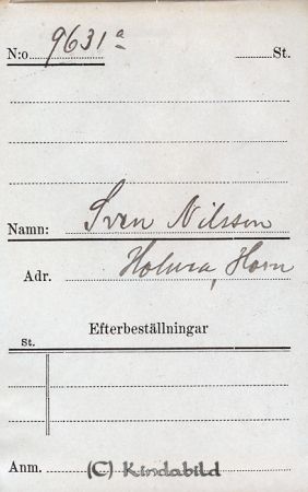 Sven Nilsson  Holma  Horn
Sven Nilsson  Holma  Horn
Nyckelord: Nilsson Holma