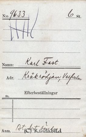 Karl Fast  Kråkrödjan  Verfveln
Karl Fast  Kråkrödjan  Verfveln
Nyckelord: Fast Kråkrödjan