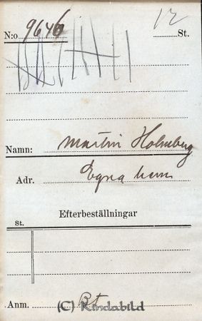 Martin Holmberg  Egna hem
Martin Holmberg  Egna hem
Nyckelord: Martin Holmberg
