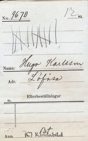 Hugo Karlsson Löfåsa
Hugo Karlsson Löfåsa
Nyckelord: Karlsson Löfåsa