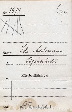 Ida Andersson  Björkhult
Ida Andersson  Björkhult
Nyckelord: Andersson Björkhult