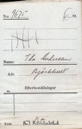 Ida Andersson  Björkhult
Ida Andersson  Björkhult
Nyckelord: Andersson Björkhult