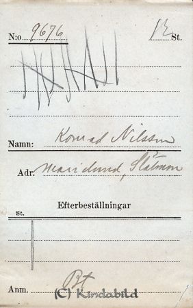 Konrad Nilsson  Marielund  Slätmon
Konrad Nilsson  Marielund  Slätmon
Nyckelord: Nilsson Marielund