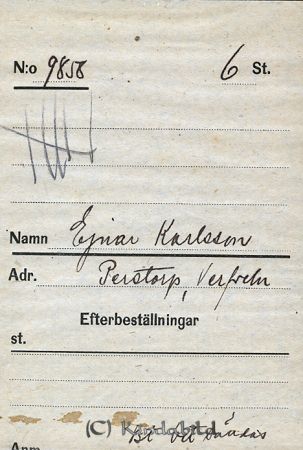 Ejnar Karlsson  Perstorp  Verfveln
Ejnar Karlsson  Perstorp  Verfveln
Nyckelord: Karlsson Perstorp