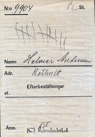 Helmer Andersson  Rothult
Helmer Andersson  Rothult
Nyckelord: Andersson Rothult