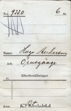 Hugo Andersson  Örnsgänge
Hugo Andersson  Örnsgänge
Nyckelord: Andersson Örnsgänge