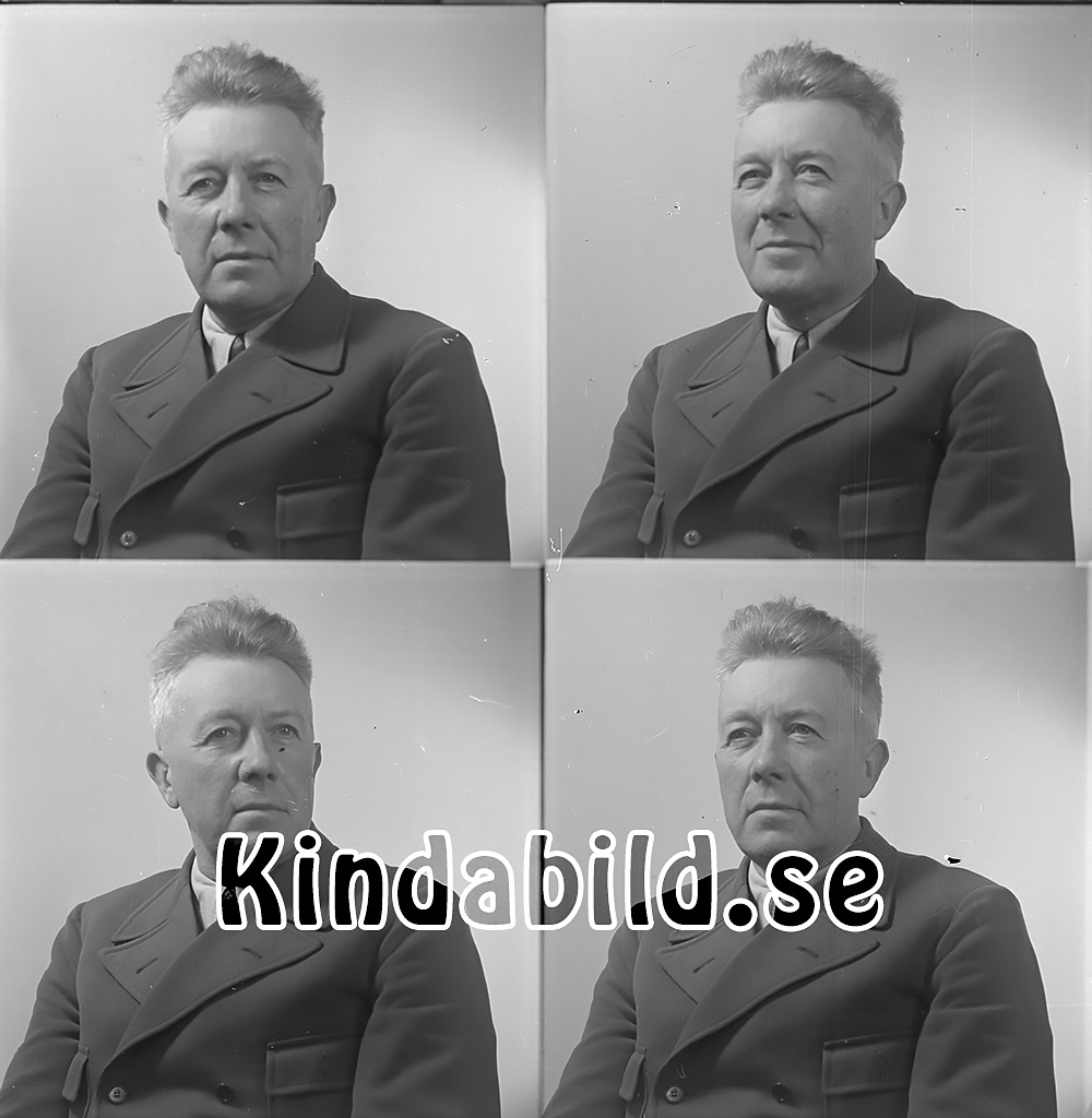 Gunnar Karlsson Åbylund Tidersrum
raja
Man klädd i skjorta slips och kavaj
gepe
Karl Gunnar Karlsson född 1885 i Tidersrum, gift med Agnes Amanda född Andersson 1895 i Kisa Han kom från Orrkulla Tidersrum
Barn:
Karl Gustav Gunnarsson född 1922 i Tidersrum.
Familjen bodde i Åbylund Tidersrum 1940.
Hustrun var poststationsföreståndare.
Källa: Folkräkning 1940 
Nyckelord: Karlsson Tidersrum