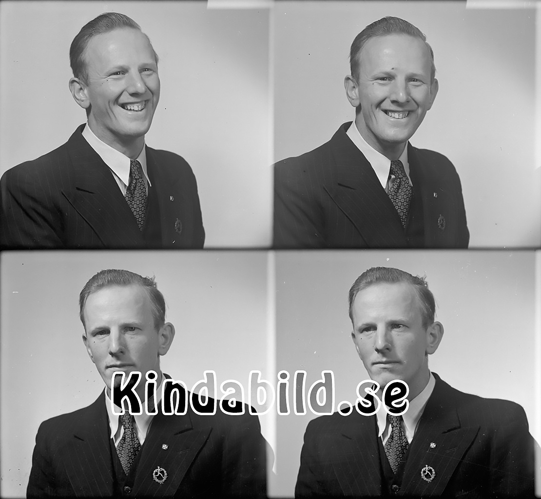 Rippler Skogvaktare  Kisa
raja
Man klädd i skjorta slips och kavaj

raja
Skogvaktare Bengt Hjalmar Ripler född 1913 i Ripsa Södermanland.
Han var gift med Märta född Hansson i Grynäs Kopparberg.
De fick två pojkar 1947 och 1950 född i Kisa. 1952 flyttade familjen till Vist.
Källa: Folkräkning 1950 
Källa: Gerd Pettersson

Nyckelord: Ripler Kisa
