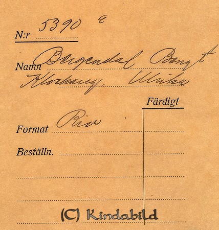 Bengt Bergendal Klockaregatan Ulrika 
Nyckelord: Bergendal Ulrika