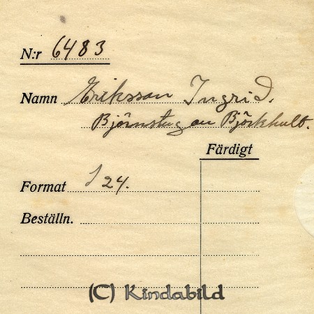 Ingrid Eriksson Björnstugan Björkhult
Nyckelord: Eriksson Björkhult