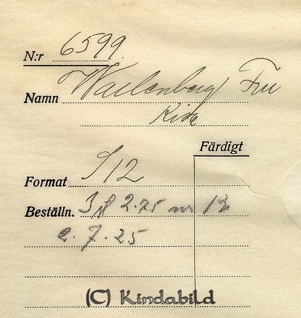 Fru Wallenberg Kisa
Nyckelord: Wallenberg Kisa