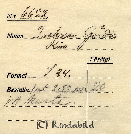 Gördis Isaksson Kisa
Nyckelord: Isaksson Kisa