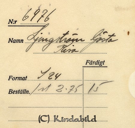 Gösta Ljungström Kisa
Nyckelord: Ljungström Kisa