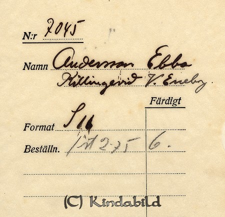 Ebba Andersson Killingevid Västra Eneby
Nyckelord: Andersson Västra Eneby