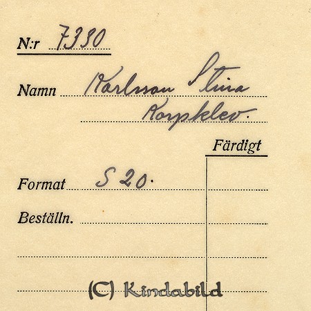 Stina Karlsson Korpklev
Nyckelord: Karlsson Korpklev