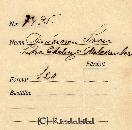 Sven Andersson Södra Ekeberg Malexander
Nyckelord: Andersson Malexander