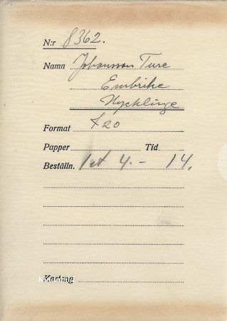 Ture Johansson Embrike Hycklinge
Nyckelord: Johansson Hycklinge