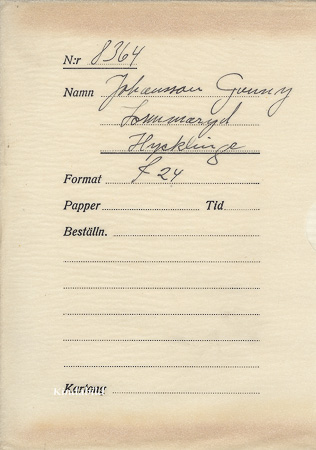 Gunny Johansson Lommaryd Hycklinge
