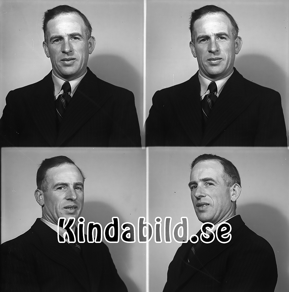 Eric Andersson Gumhem Björkfors
raja
Man klädd i skjorta slips och kavaj

raja
Erik Andersson född 1904, var gift med Signe född Karlsson 1902 i Kisa
 Barn; Svea, Sören, Alve och Per-Åke.
 1950 var han arrendator i Tomestorp Kisa.
 1960 bodde han och hustrun i Rosenborg och arbetade med rödfärgning.
 Källa: Studiegruppen hembygdsgården och Folkräkning 
Nyckelord: Andersson Björkfors