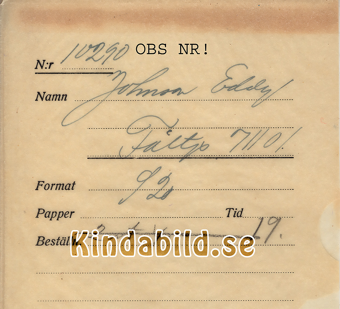 Eddy Johnsson Fältpost 7110
