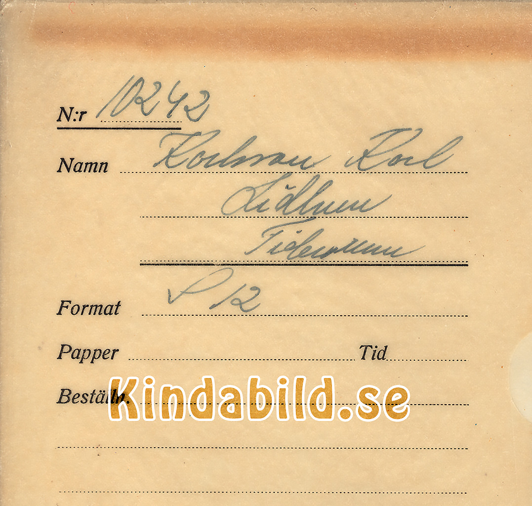 Karl Karlsson Lidhem Tidersrum
Nyckelord: Karlsson Tidersrum