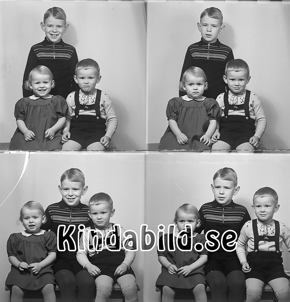 Syskonen Andersson Färghandeln Kisa
raja
Syskonskara

raja
Lars-Erik född 1935, Ingrid född 1941 och Bernt Olof född 1939, barn till färghandlaren Bror Andersson född i Skänninge 1908 och hans hustru Lilly född Andersson 1909 i Kisa.
 Dottern Maj född 1947 i Kisa.
 1960 bodde familjen i Tranås.
 Källa: Studiegruppen hembygdsgården och Folkräkning 1950 och 1960 

Nyckelord: Andersson Kisa